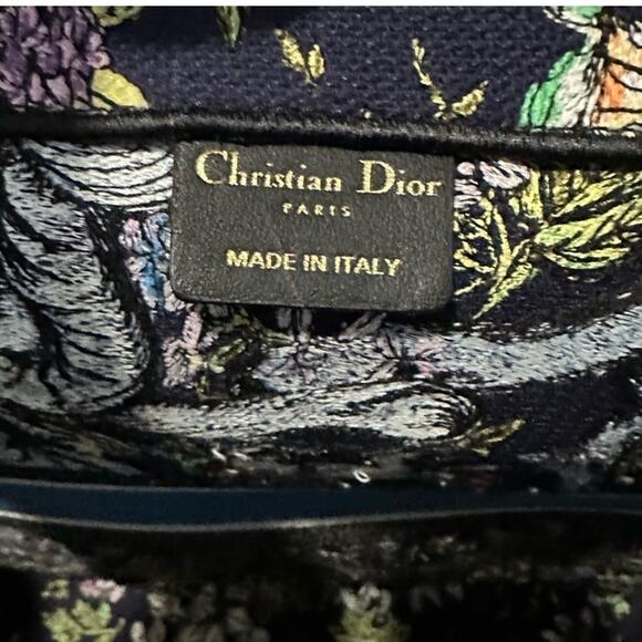 Christian Dior Book Tote Bag NWT D-Constellation Embroidery Blue - Picture 2 of 14